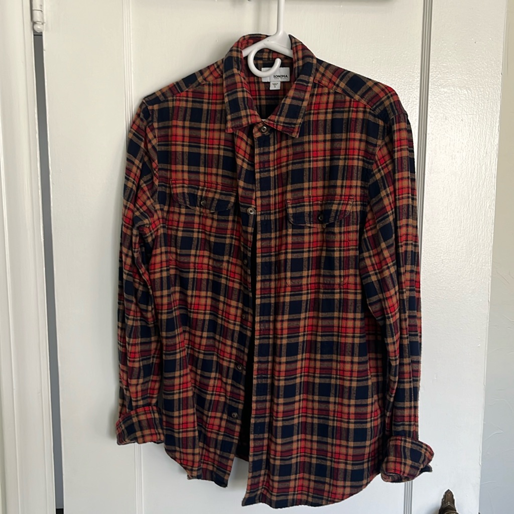 Plaid Button Down- Size Small.